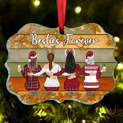 Besties - Besties Forever - Personalized Ornament - Makezbright Gifts