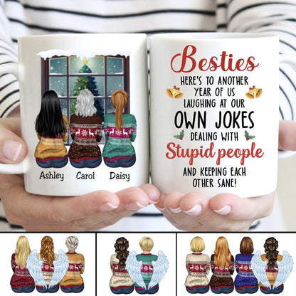 Besties - Besties Here's To Another Year Of Us - Personalized Mug (QH) - Makezbright Gifts