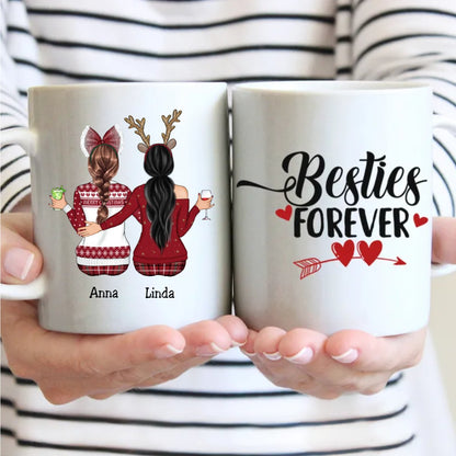 Besties Forever - Personalized Mug - GT30 - Makezbright Gifts