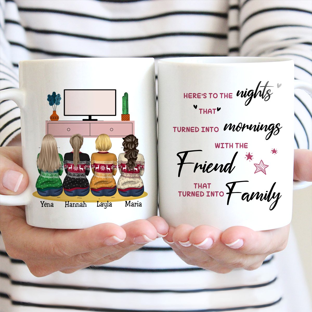 Besties - Friend That Turned Into Family - Personalized Mug(SA) - Makezbright Gifts