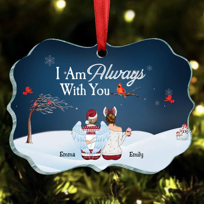 Besties - I Am Always With You - Personalized Acrylic Ornament - Makezbright Gifts