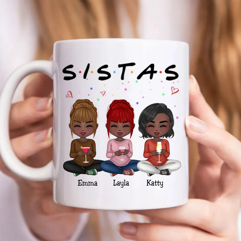 Besties - S.I.S.T.A.S - Personalized Mug - Makezbright Gifts