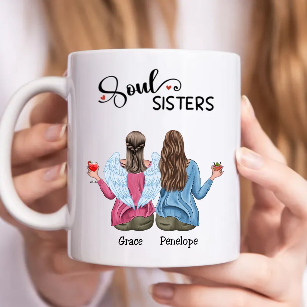 Besties - Soul Sisters - Personalized Mug (Ver. 2) - Makezbright Gifts