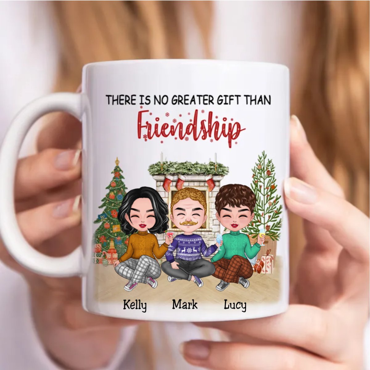 Besties - There Is No Greater Gift Than Friendship - Personalized Mug - Makezbright Gifts