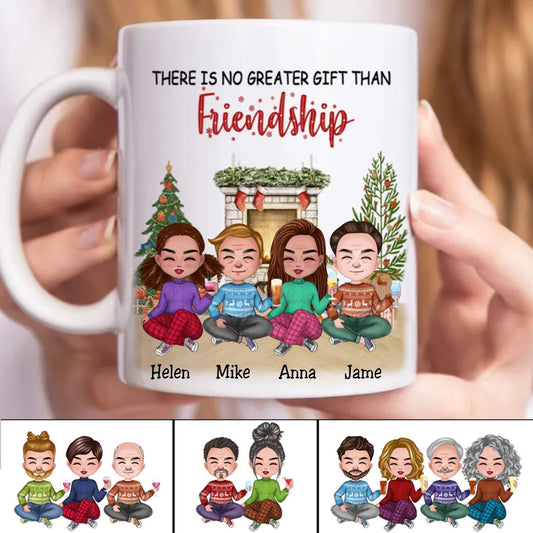 Besties - There Is No Greater Gift Than Friendship - Personalized Mug - Makezbright Gifts