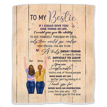 Besties - To My Besties If I Could Give You One Thing in Life - Personalized Blanket (Ver 2) - Makezbright Gifts