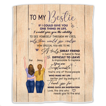 Besties - To My Besties If I Could Give You One Thing in Life - Personalized Blanket (Ver 2) - Makezbright Gifts