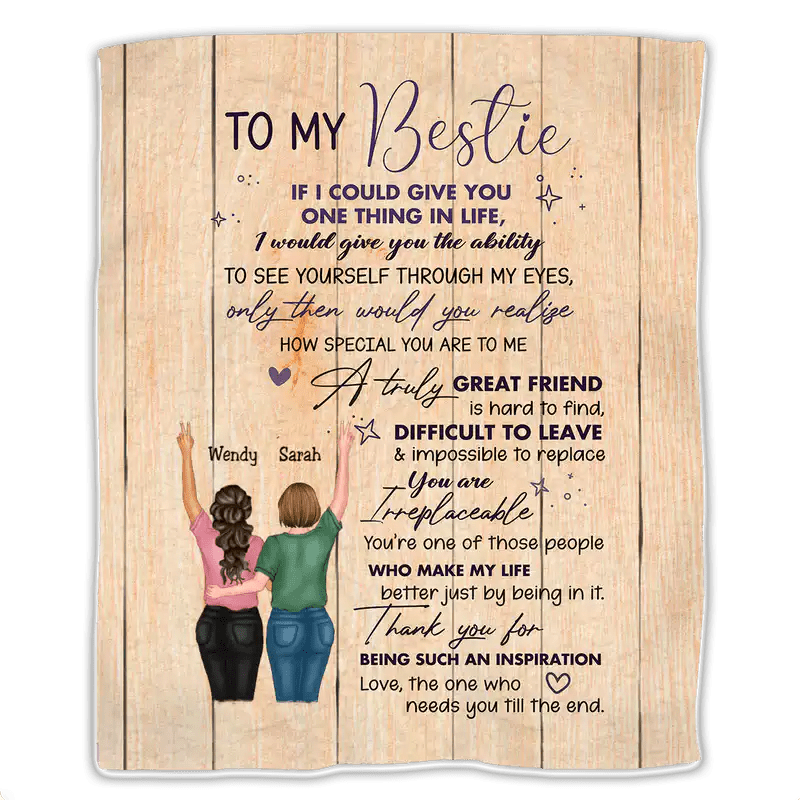 Besties - To My Besties If I Could Give You One Thing in Life - Personalized Blanket (Ver 2) - Makezbright Gifts