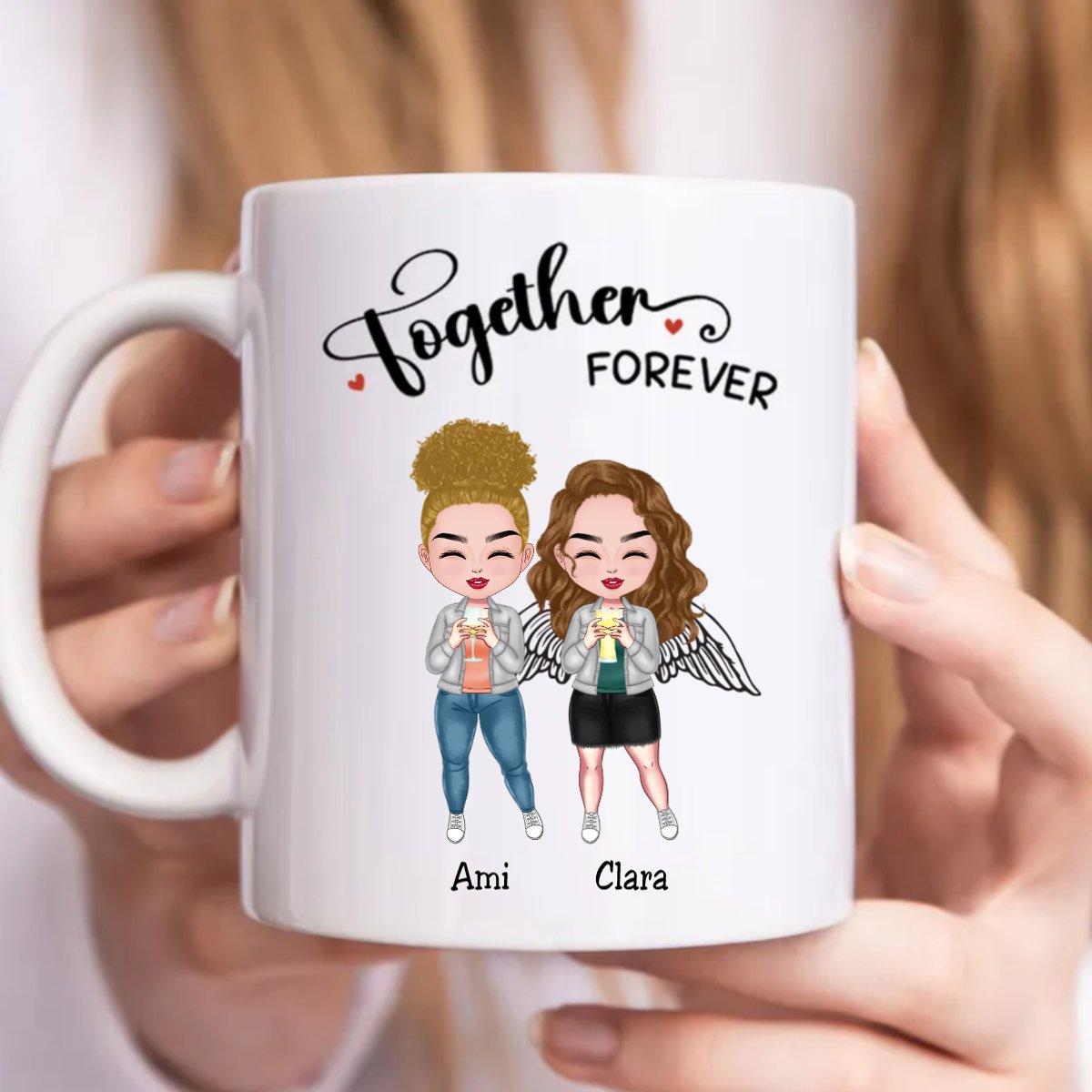 Besties - Together Forever - Personalized Mug (Ver. 3) - Makezbright Gifts