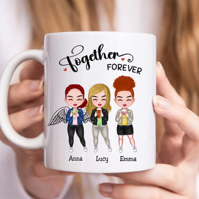 Besties - Together Forever - Personalized Mug (Ver. 3) - Makezbright Gifts