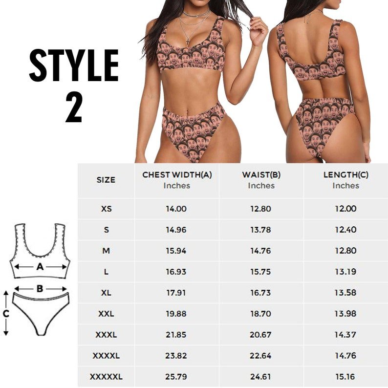 Bikini - Custom Boyfriend Face Swimsuits & Bikini Set For Women - Personalized Bikini Swimsuit - Makezbright Gifts