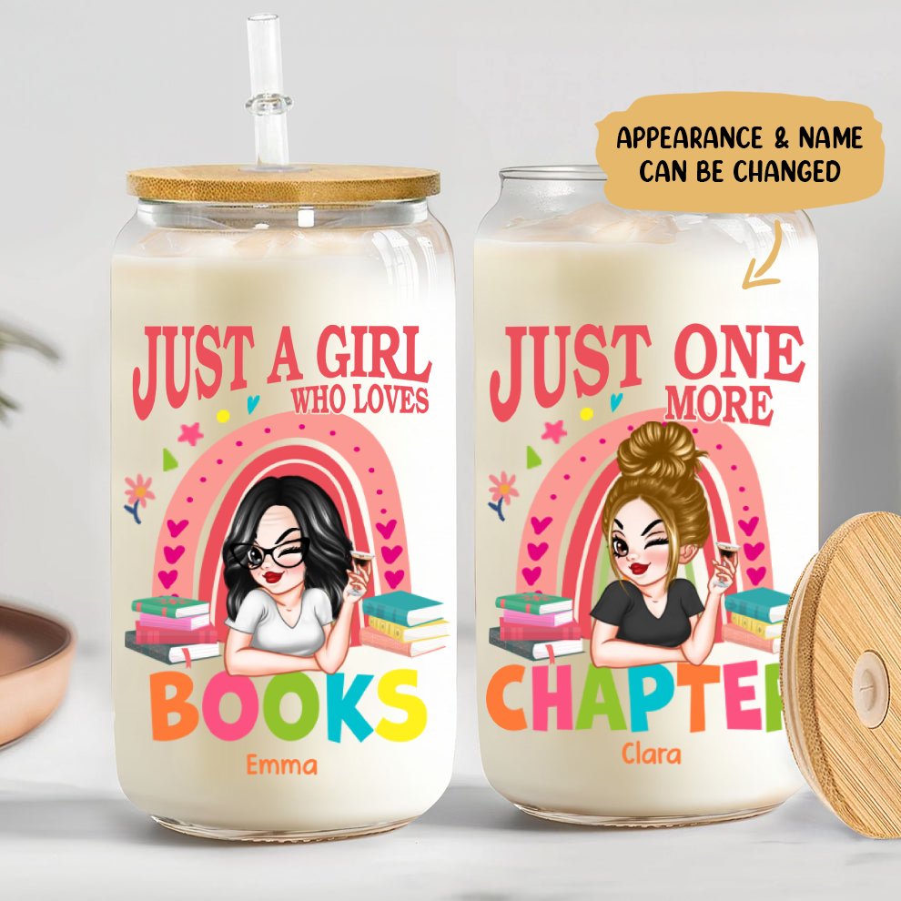 Book Lovers - Reading Is Magical - Personalized Glass Can (TB) - Makezbright Gifts