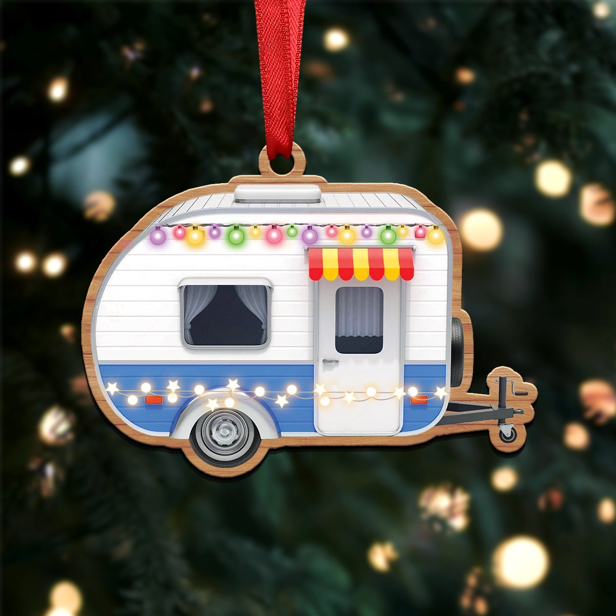 Camping Lovers - Camping Xmas Ornament - Christmas Acrylicen Ornament - Makezbright Gifts