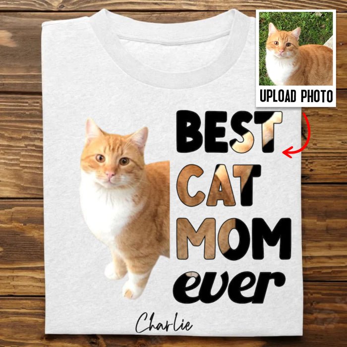 Discover Cat Lovers - Best Cat Mom Ever - Personalized T-Shirt