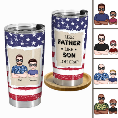 Father's Day - Like Father Like Son - Personalized Tumbler