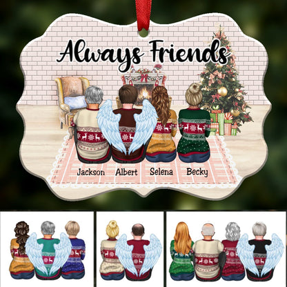 Christmas Ornament - Always Friends (Ver2) - Personalized Christmas Ornament - Makezbright Gifts