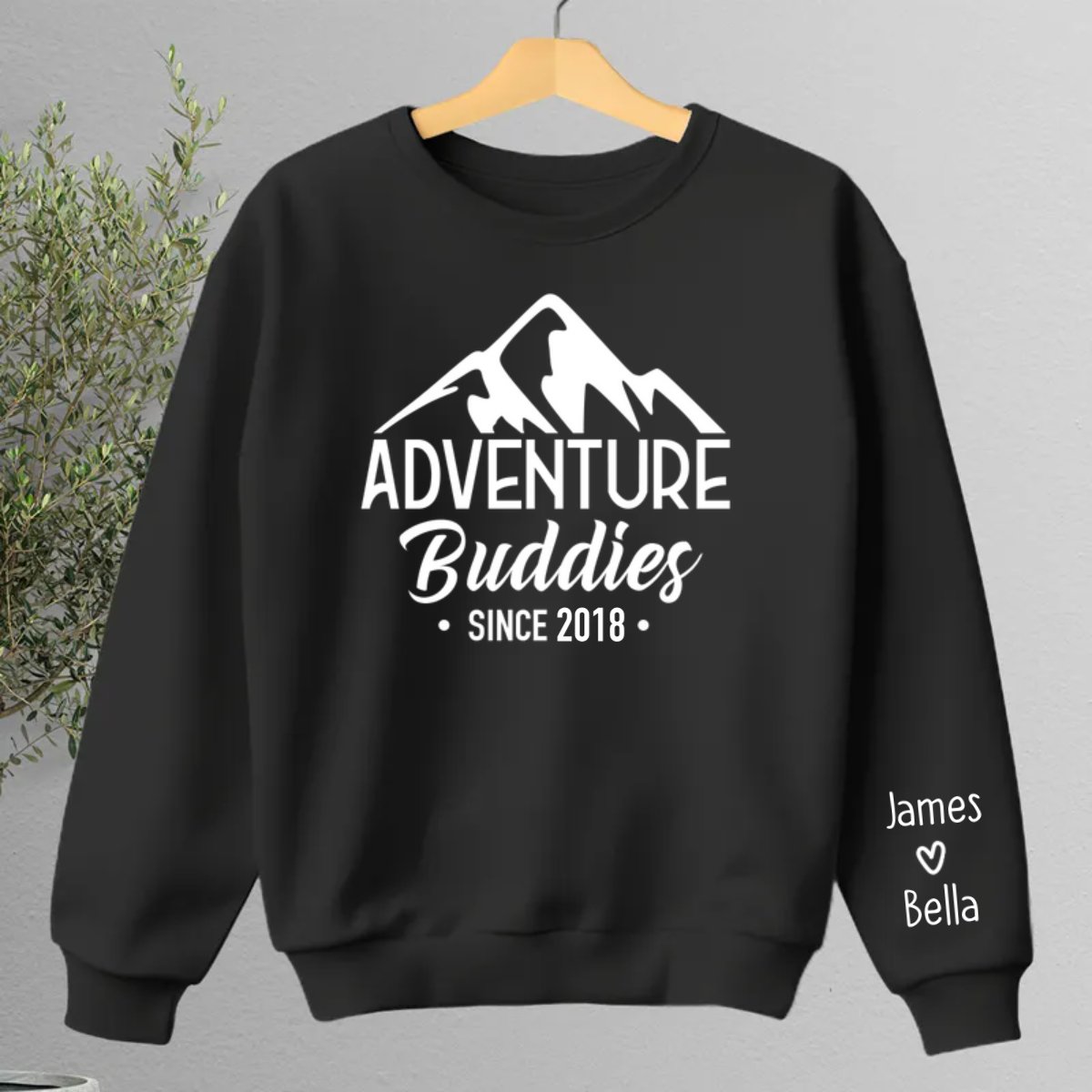 Couple - Adventure Buddies For Life - Personalized Sweater - Makezbright Gifts