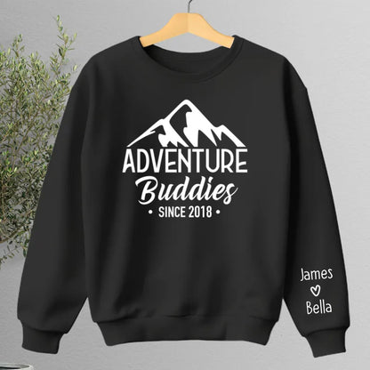 Couple - Adventure Buddies For Life - Personalized Sweater - Makezbright Gifts