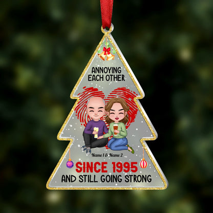 Couple - Annoying Each Other And Still Going Strong - Personalized Acrylic Ornament - Makezbright Gifts