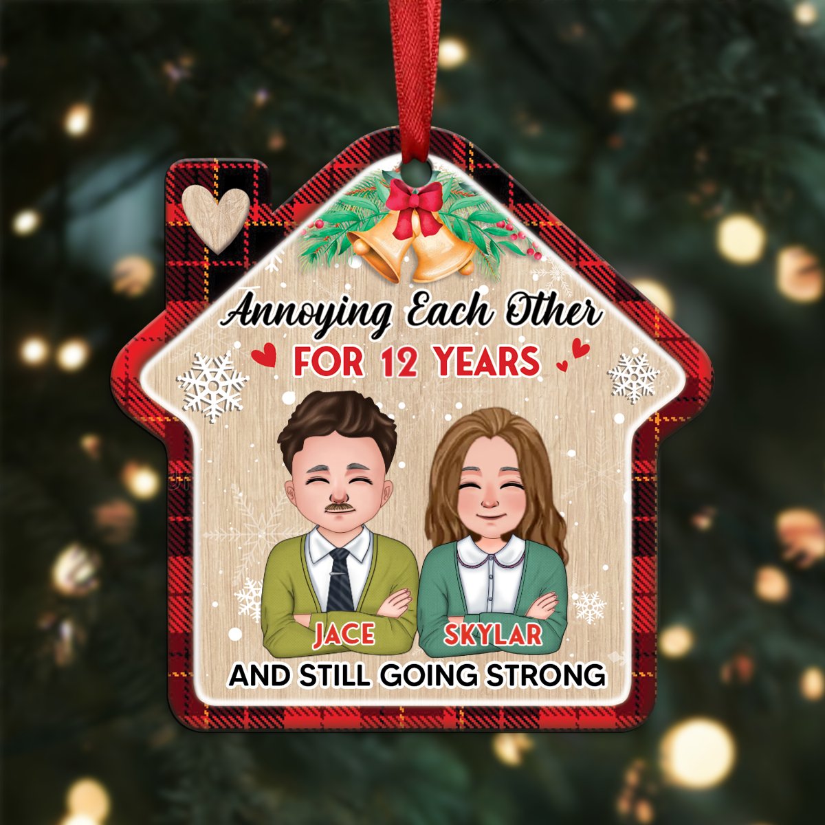 Couple - Annoying Each Other For Many Years Still Going Strong - Personalized Christmas Ornament - Makezbright Gifts