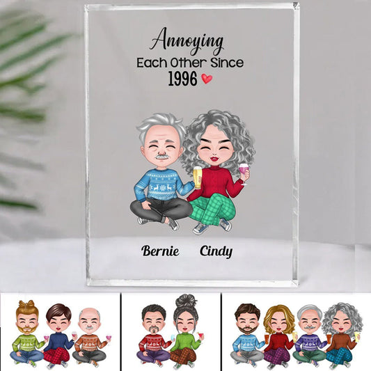 Couple - Annoying Each Other Since - Personalized Acrylic Plaque (SA) - Makezbright Gifts