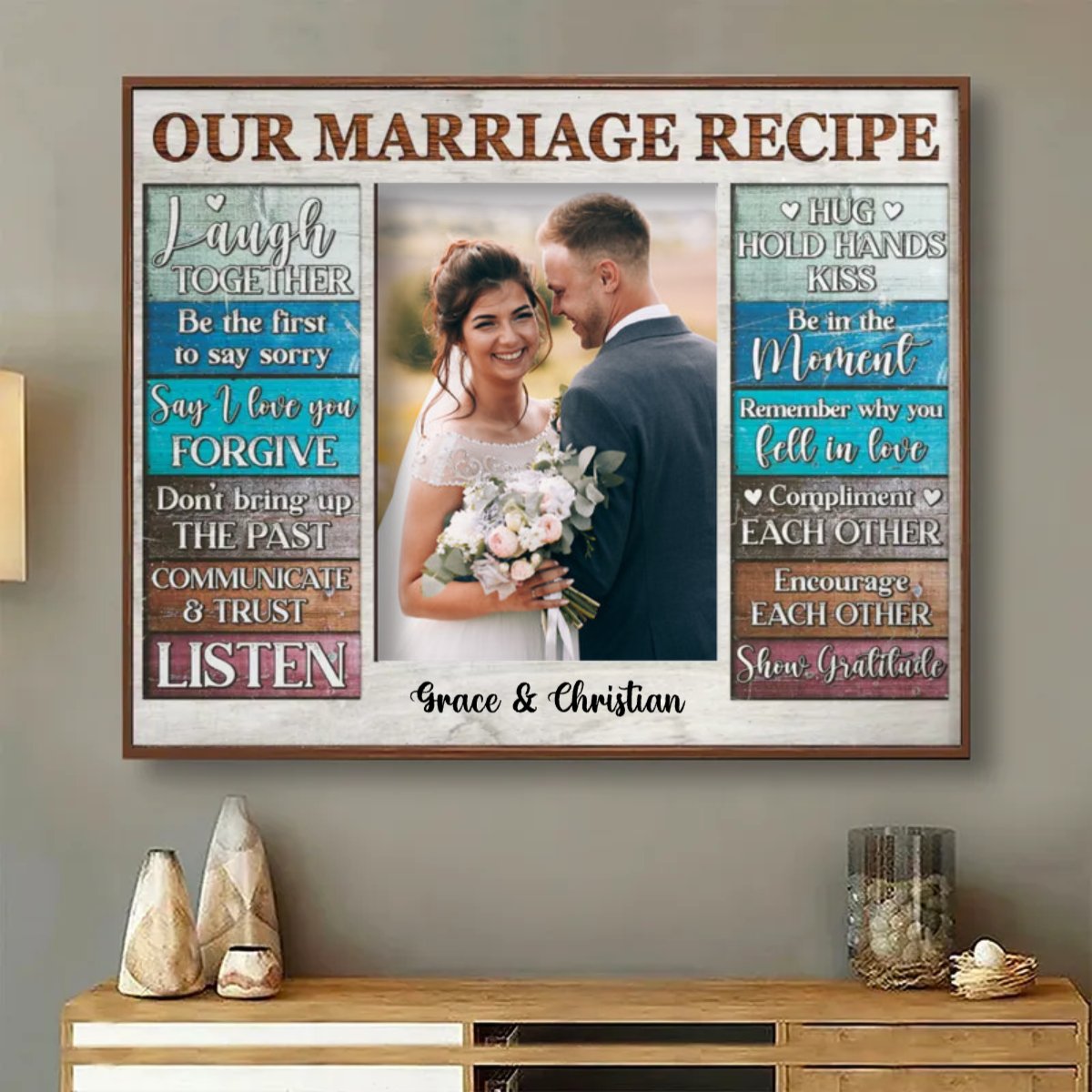 Couple - For Our Forever Love - Personalized Poster - Makezbright Gifts