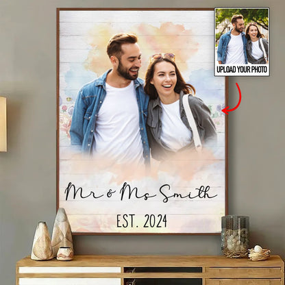 Couple - Happy Together With You - Personalized Vertical Poster - Makezbright Gifts