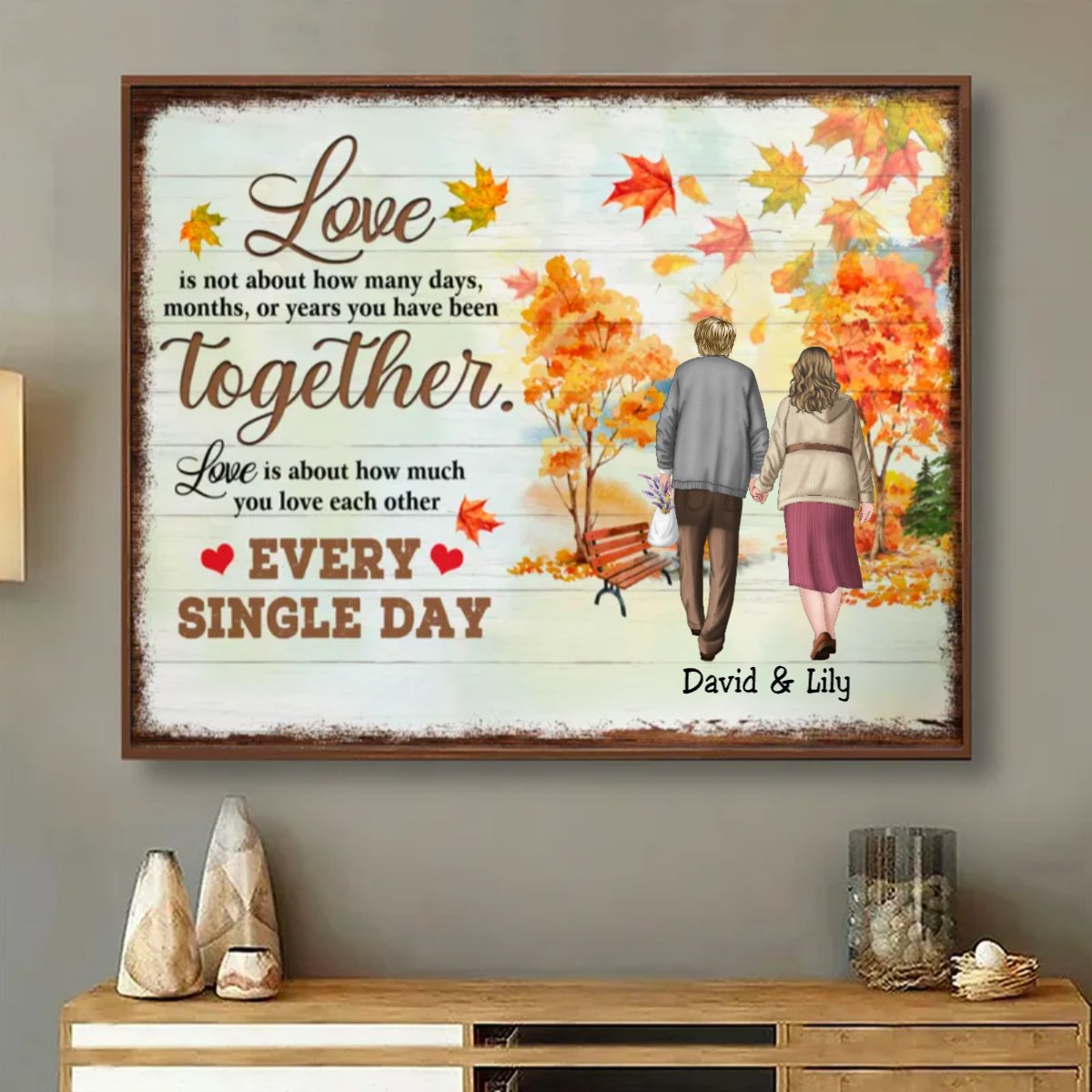 Couple - Love Is Not About How Many Days, Months, Or Years You Have Been Together - Personalized Poster - Makezbright Gifts