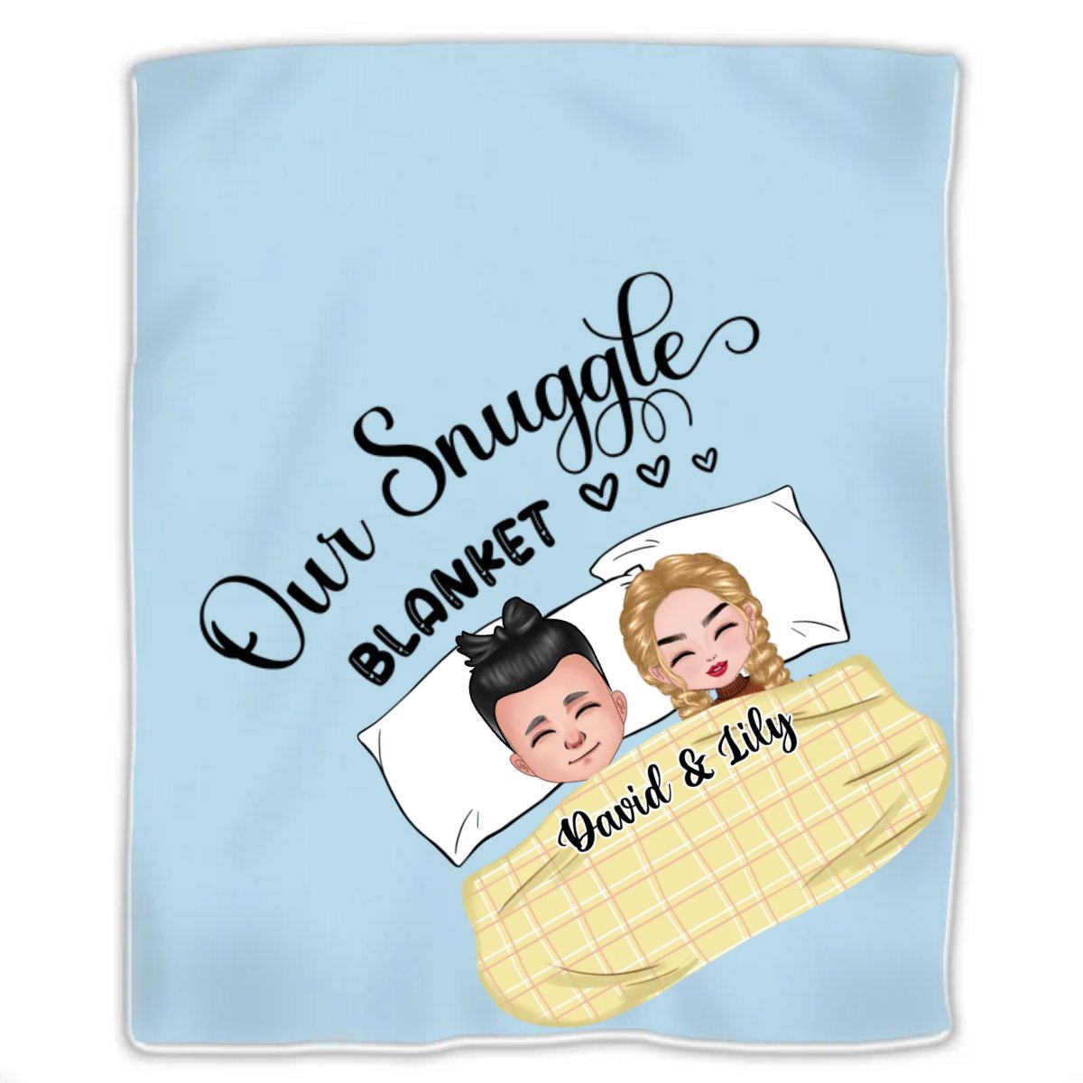 Couple - Our Snuggle Blanket - Personalized Blanket - Makezbright Gifts