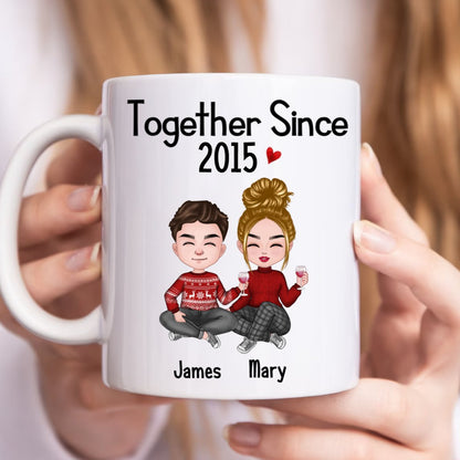 Couple - Together Since - Personalized Mug - Makezbright Gifts