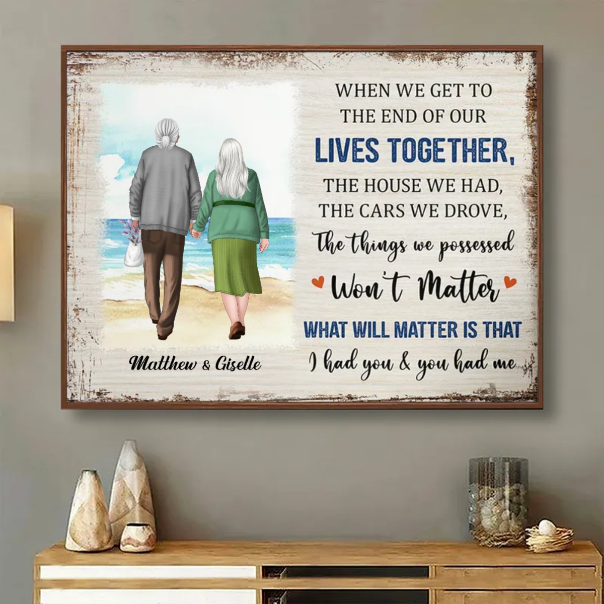 Couple - When We Get To The End Of Our Lives Together - Personalized Poster - Makezbright Gifts