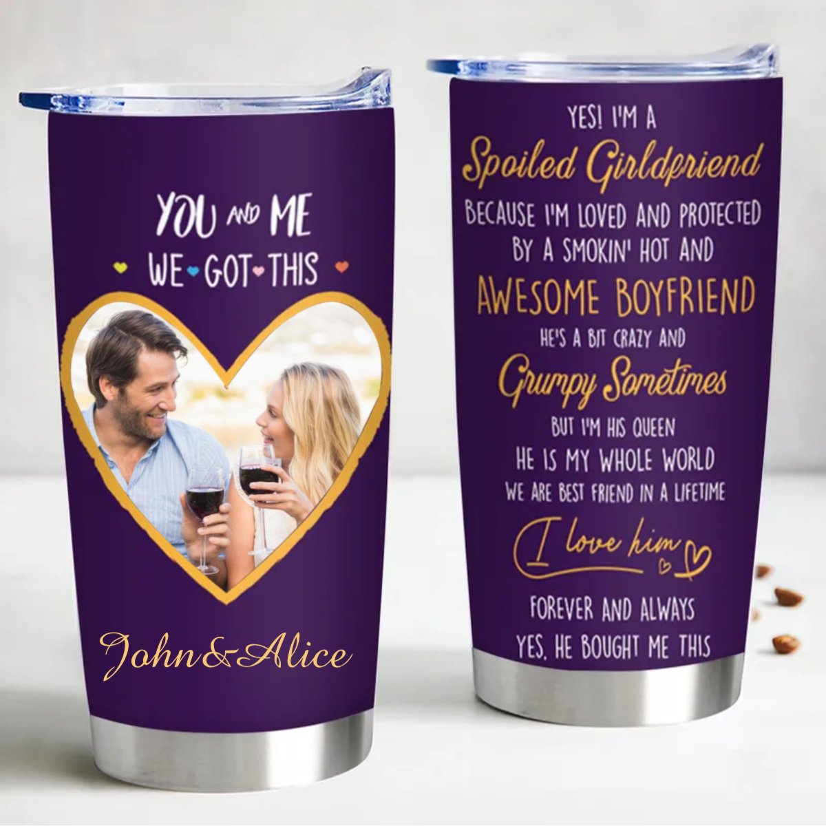 Couple - You And Me We Got This V2 - Personalized Tumbler - Makezbright Gifts