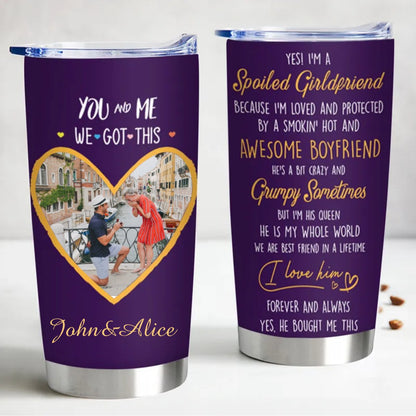 Couple - You And Me We Got This V2 - Personalized Tumbler - Makezbright Gifts