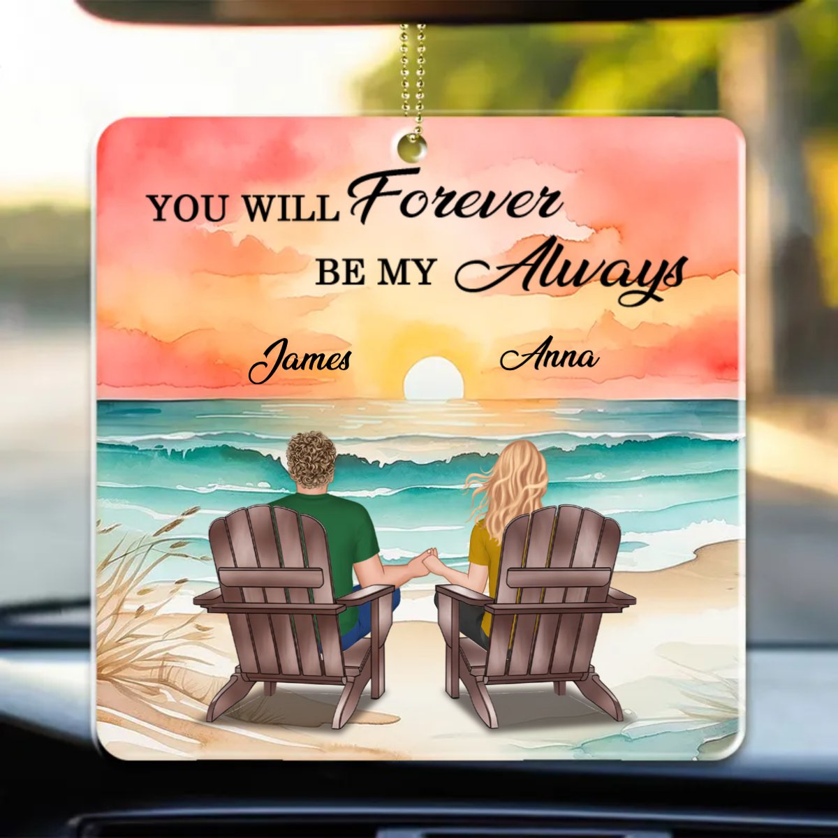 Couple - You & Me We Got It Beach - Personalized Car Ornament - Makezbright Gifts