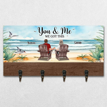 Couple - You & Me We Got This - Personalized Key Holder - Makezbright Gifts