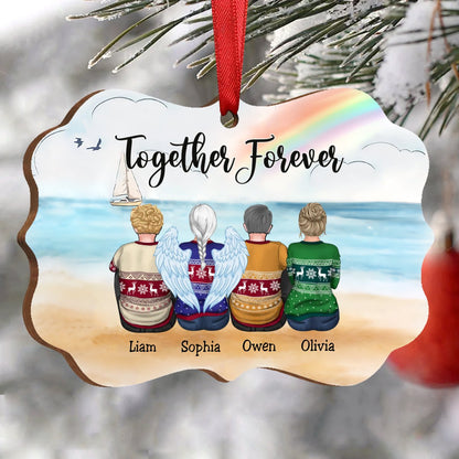 Custom Ornament - Together Forever - Personalized Christmas Ornament (S2L) - Makezbright Gifts