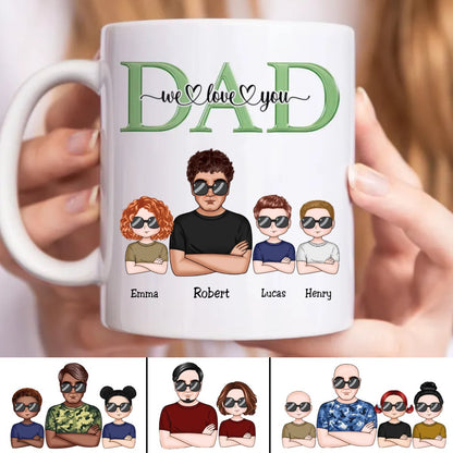 Dad I Love You - Personalized Mug (TB) - Makezbright Gifts