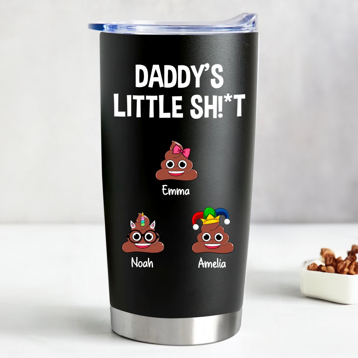 Dad's Personalized 20oz Insulated Tumbler for On - the - Go Fun - Makezbright Gifts