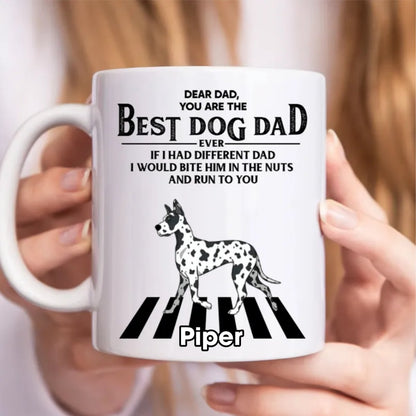 Dog Lovers - Dear Dad You Are The Best Dod Dad - Personalized Mug - Makezbright Gifts