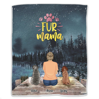 Dog Lovers - Fur Mama - Personalized Blanket - Makezbright Gifts