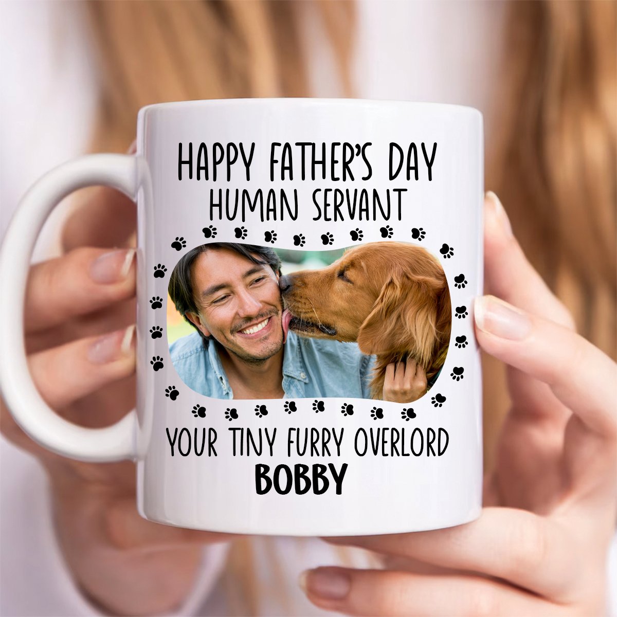 Dog Lovers - Human Servant - Personalized Mug - Makezbright Gifts