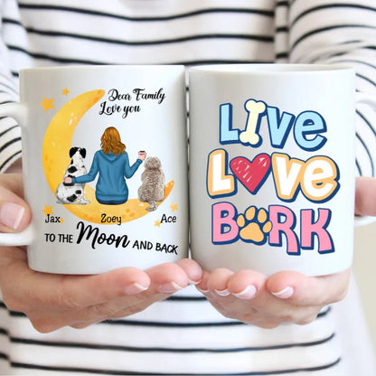 Dog Lovers - Live Love Bark - Personalized Mug (NN) - Makezbright Gifts