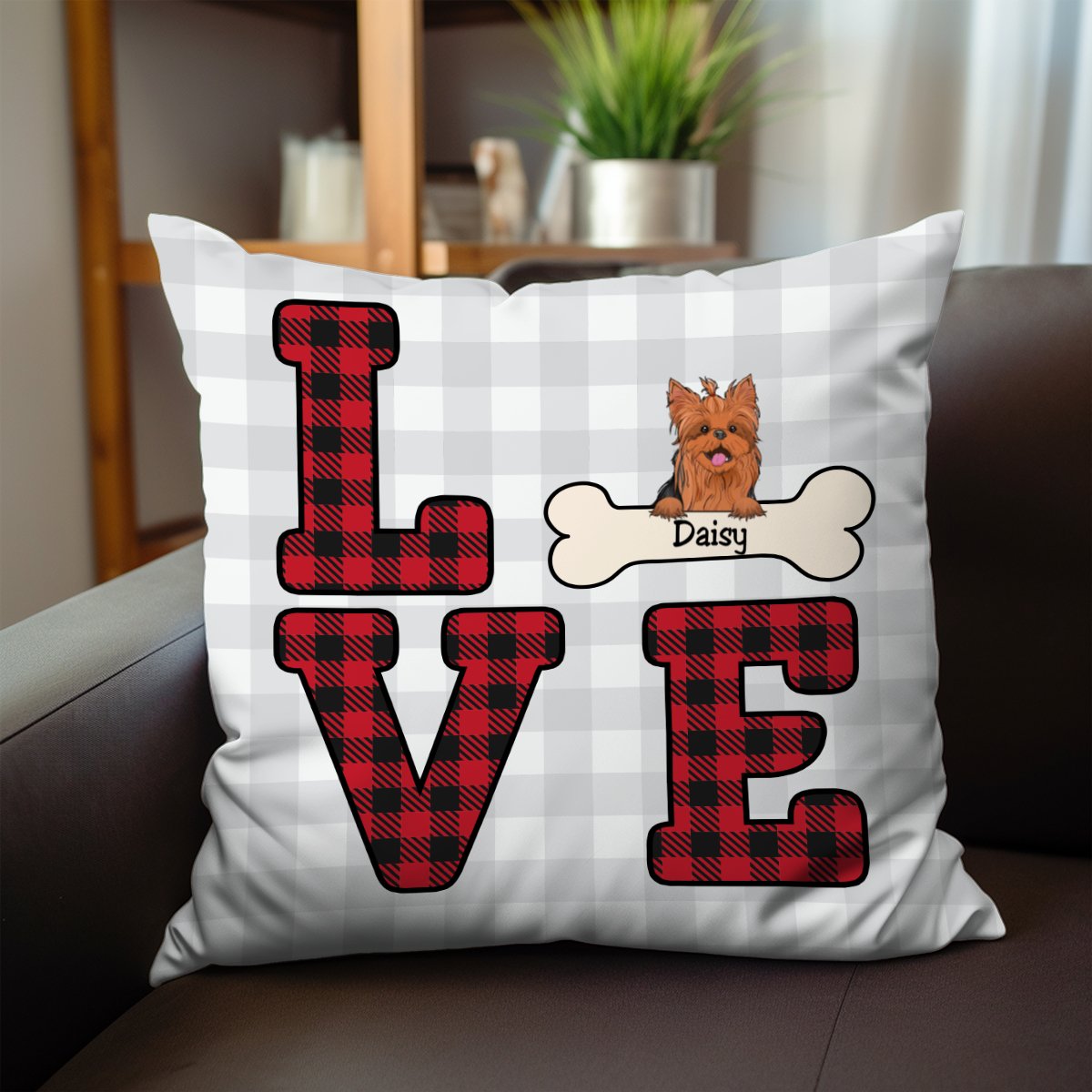 Dog Lovers - Love Dog Funny - Personalized Pillow (VT) - Makezbright Gifts