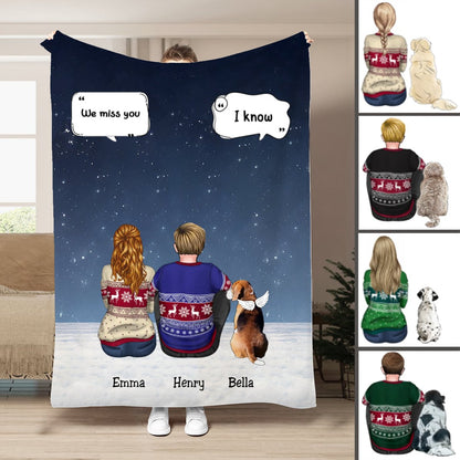 Dog Lovers - Memorial Pet - Personalized Blanket (NM) - Makezbright Gifts