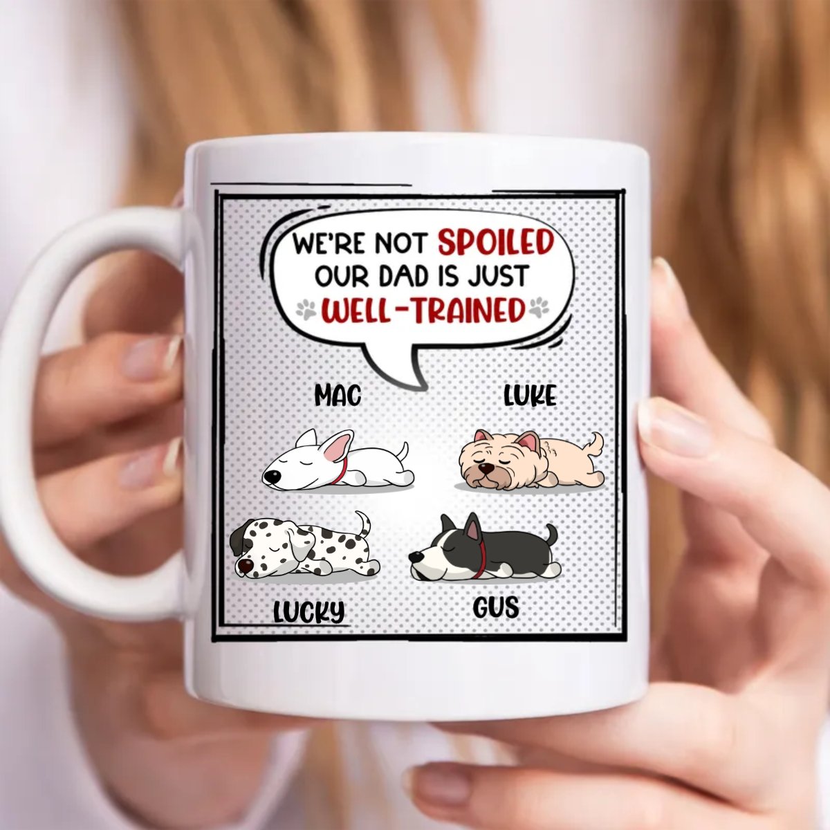 Dog Lovers - Mom/Dad Is Well Trained - Personalized Mug - Makezbright Gifts