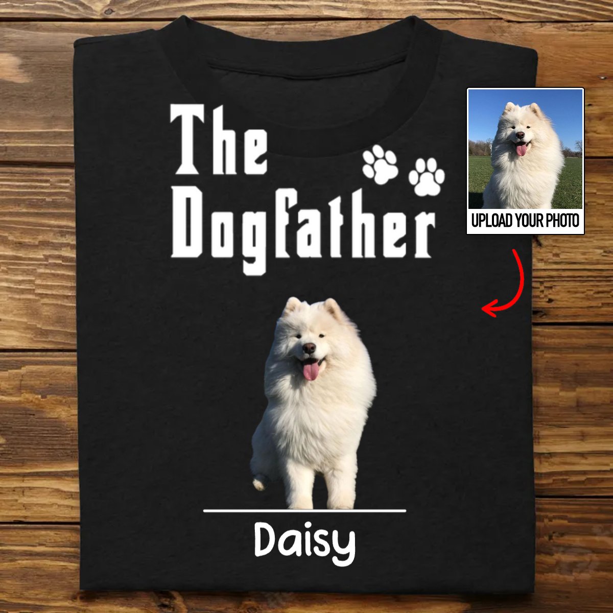 Discover Dog Lovers - The Dog Father - Personalized Unisex T-shirt