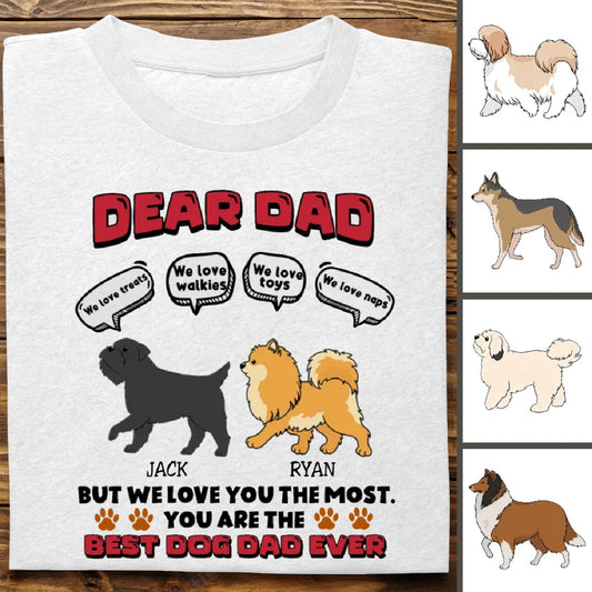 Dog Lovers - Treats And Naps - Personalized T - Shirt - Makezbright Gifts