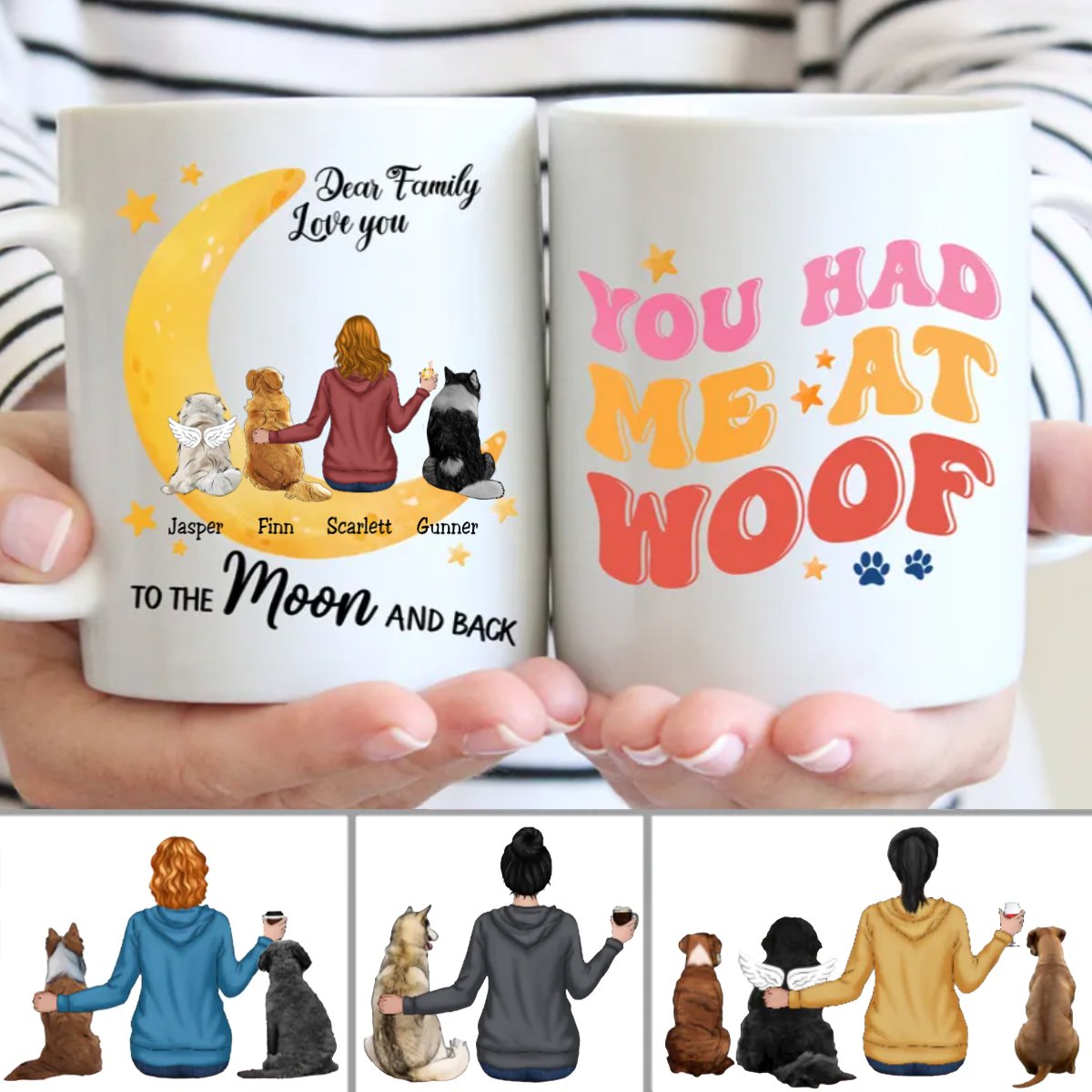 Dog Lovers - You Had Me At Woof - Personalized Mug (NN) - Makezbright Gifts