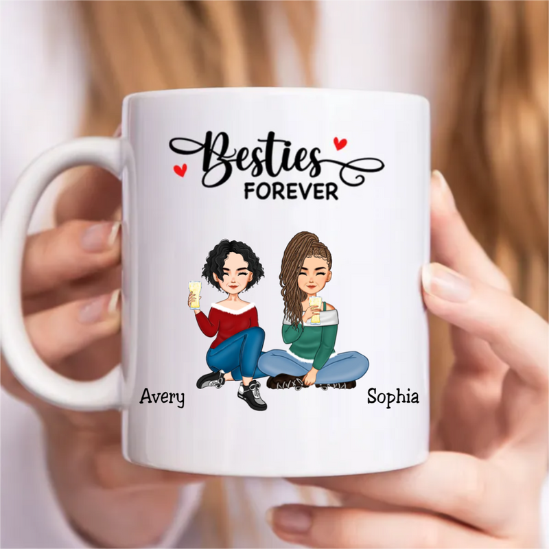 Besties - Besties Forever - Personalized Mug (KE)
