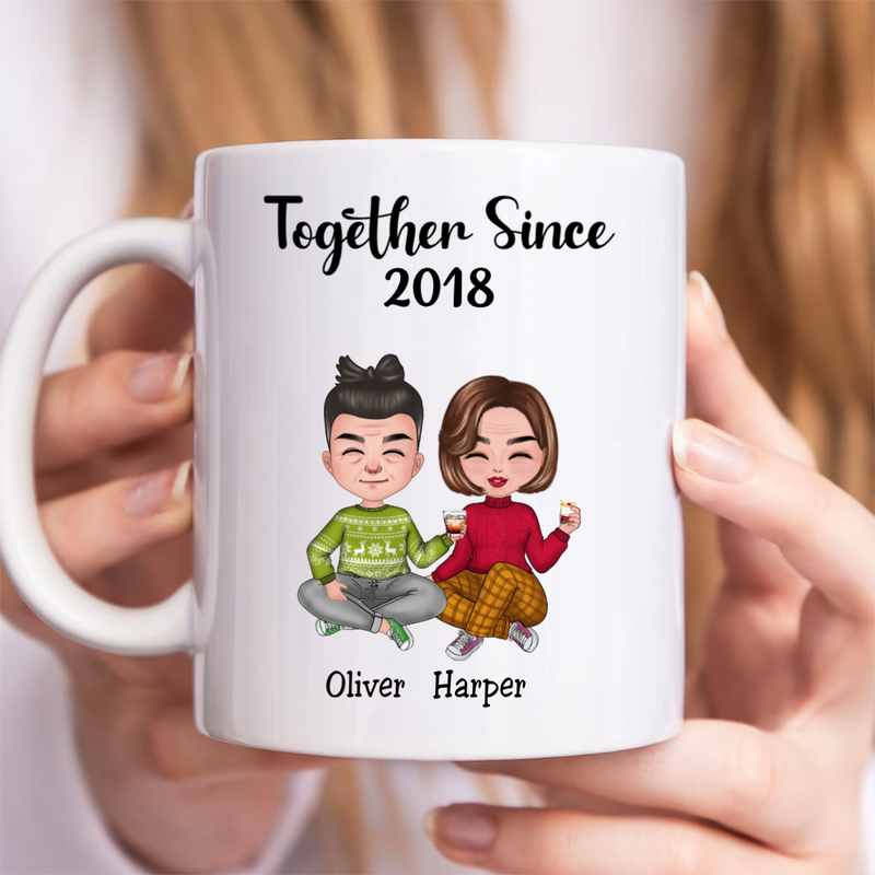 Couple - Together Since Husband And Wife - Personalized Mug